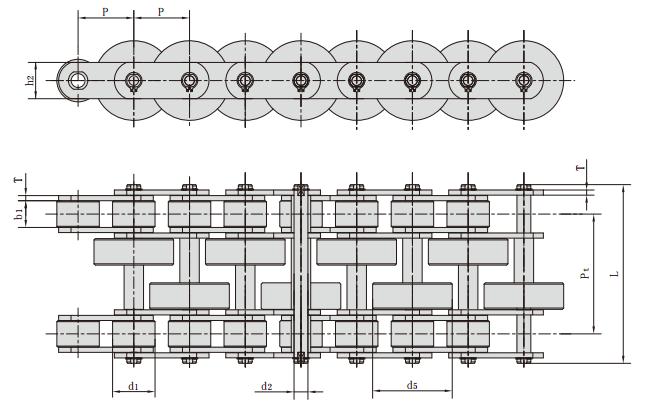 P100F316-2_<font color='red'><font color='red'>鋼廠</font>用<font color='red'>輸送</font>鏈</font> 鋼