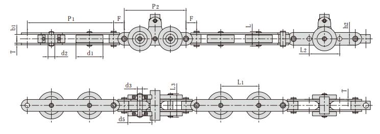 SJ500F2_雙鉸接輸送鏈
